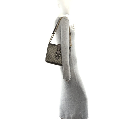 GG Supreme Monogram Medium Dionysus Bucket Bag Beige New Acero