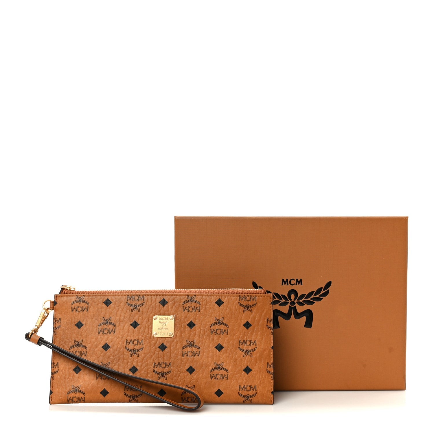 Visetos Aren Wristlet Card Pouch Cognac