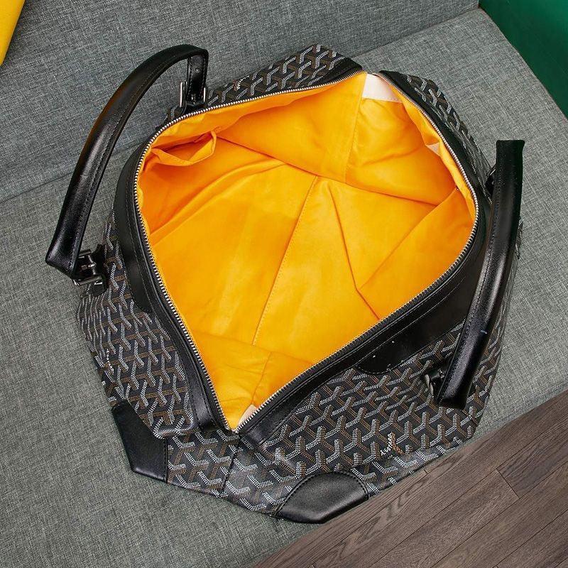 Goyard Boston 50 Bag In Goyardine Canvas Travel Bag Luggage ✨