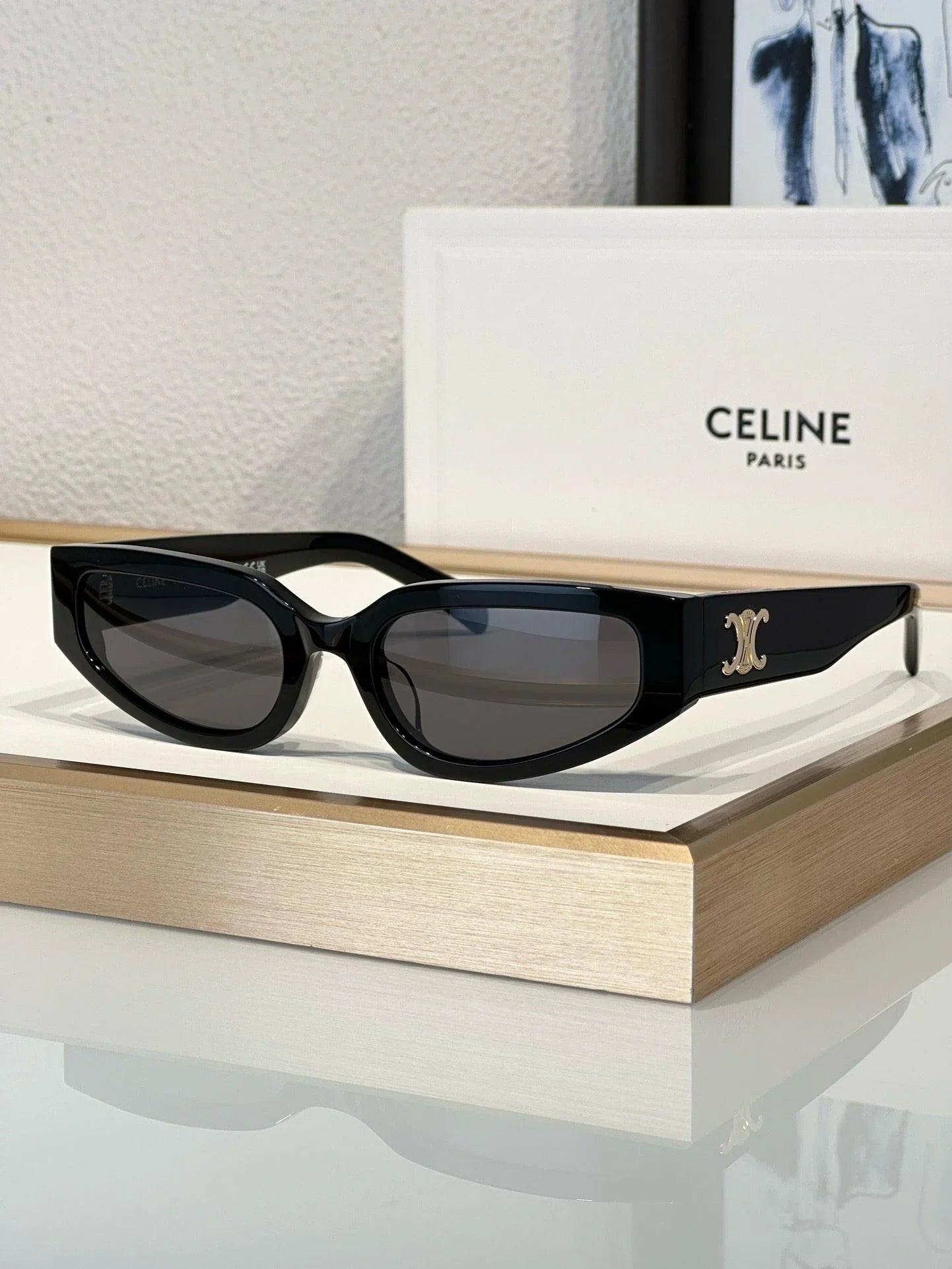 CELINE Eyewear 40269U Triomphe cat-eye Women&