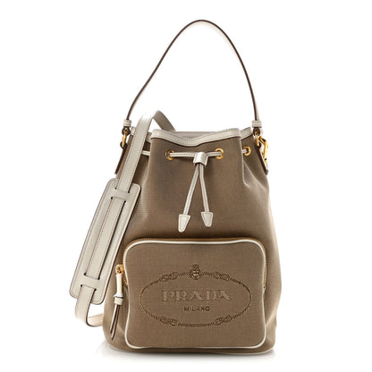 Jacquard Logo Mini Bucket Crossbody Bag Corda Talco