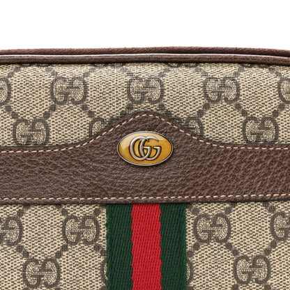 GG Supreme Monogram Ophidia Belted iPhone Case 95 38 Dark Brown