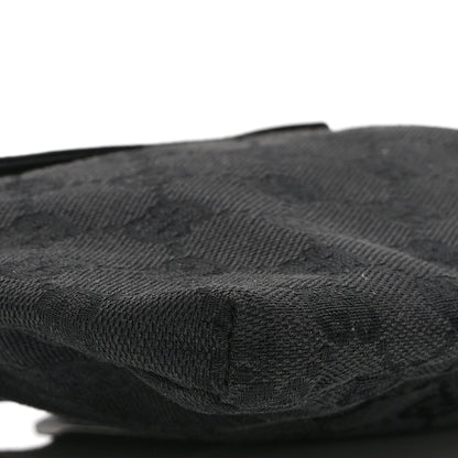 GG Monogram Double Pocket Belt Bag Black