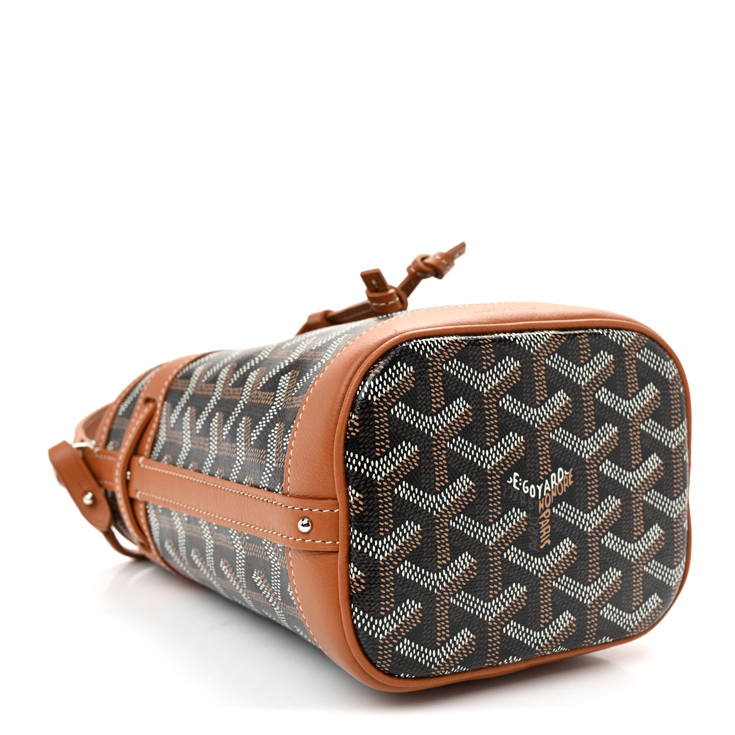Goyardine Petit Flot Mini Bucket Bag Black Gold