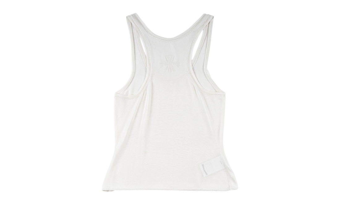 Frankie B Stark Sheer Jacquard Top "White" CHRM1502