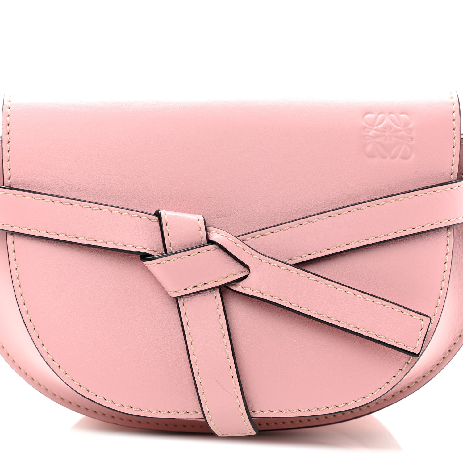 Calfskin Mini Gate Belt Bag Pastel Pink