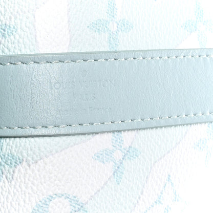 Monogram Aquagarden Keepall Bandouliere 50 Crystal Blue
