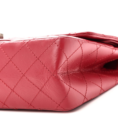 Aged Calfskin Quilted 2.55 Reissue 226 Flap Red