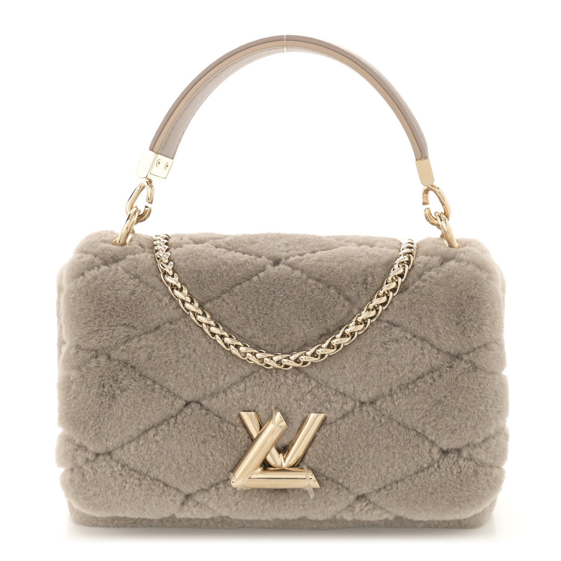 Shearling Malletage Top Handle GO-14 PM Grey
