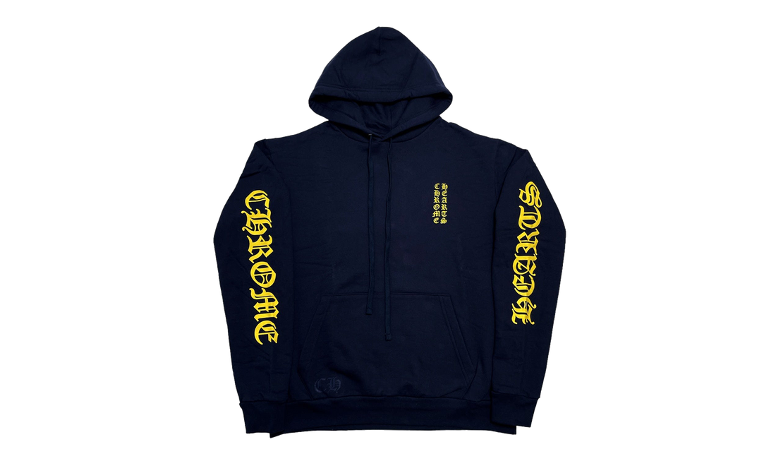 Vertical Logo Hoodie "Navy Blue / Yellow" CHRM1216