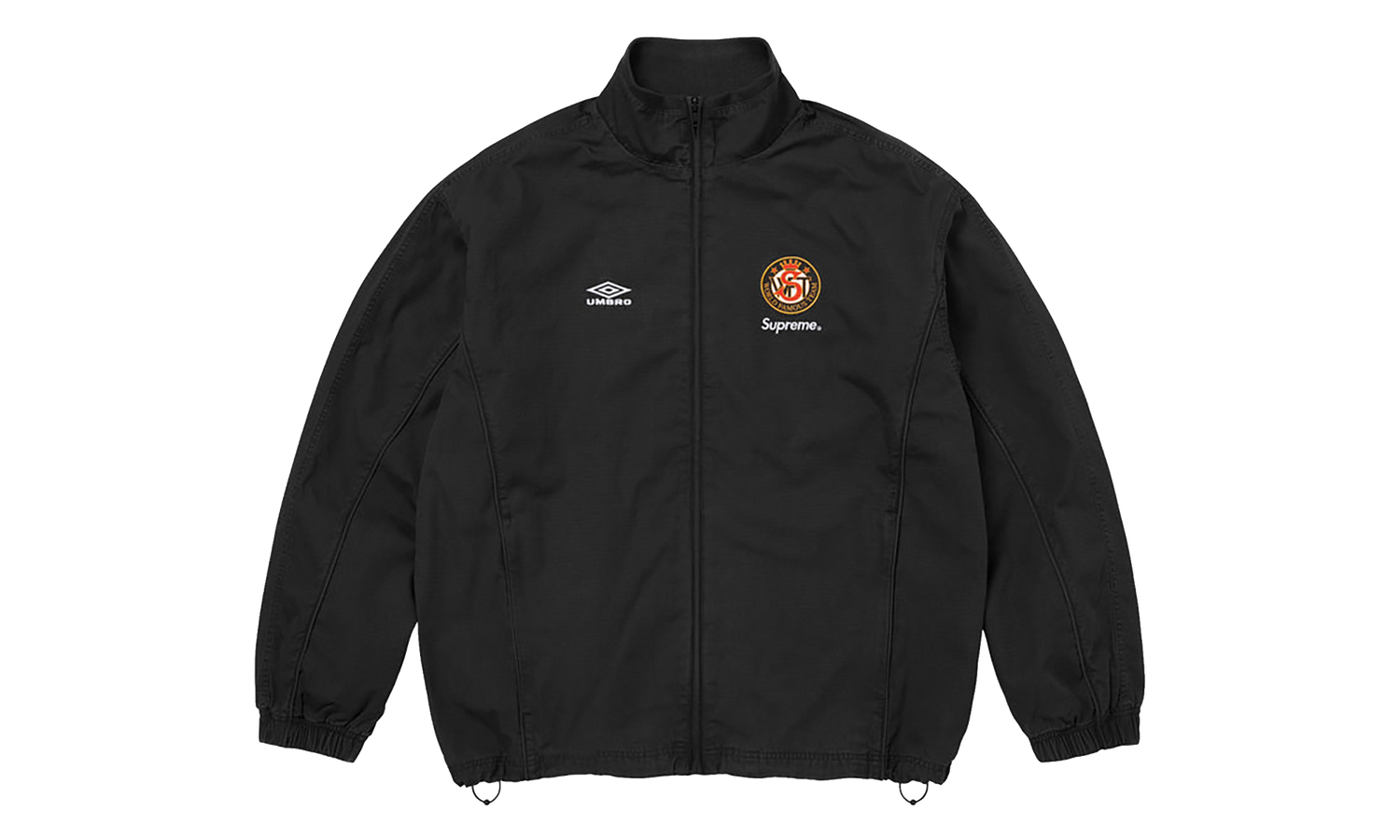 Umbro® Cotton Ripstop Track Jacket "SS26 - Black" SU27026