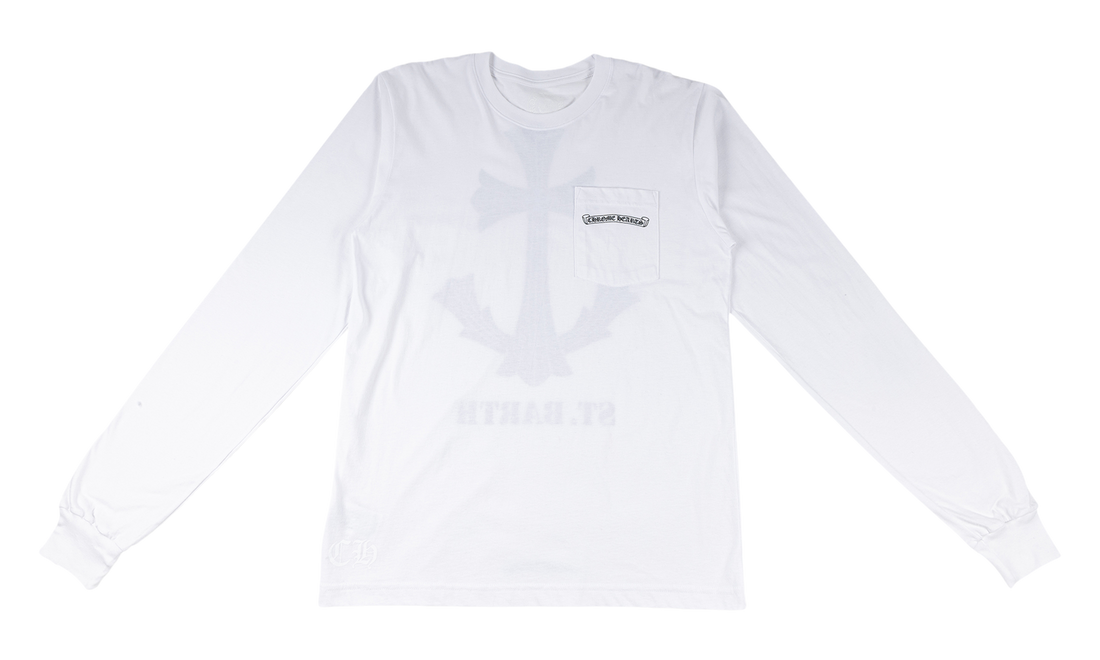 St. Barth Exclusive Cross Logo L/S "White" CHRM1544