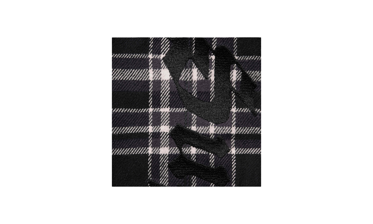 Old English Plaid Flannel Shirt "SS25 - Black" SU25988