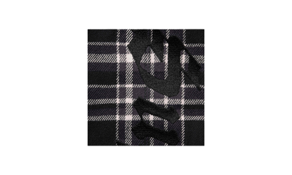 Old English Plaid Flannel Shirt "SS25 - Black" SU25988