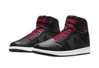 Jordan 1 Retro High Black Satin Gym Red