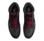 Jordan 1 Retro High Black Satin Gym Red