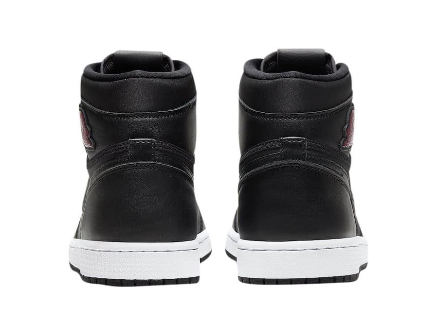 Jordan 1 Retro High Black Satin Gym Red