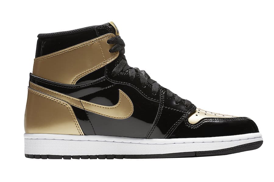 Jordan 1 Retro High NRG Patent Gold Toe