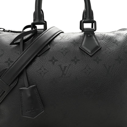 Calfskin Monogram Speedy P9 Bandouliere 30 Ultra Black