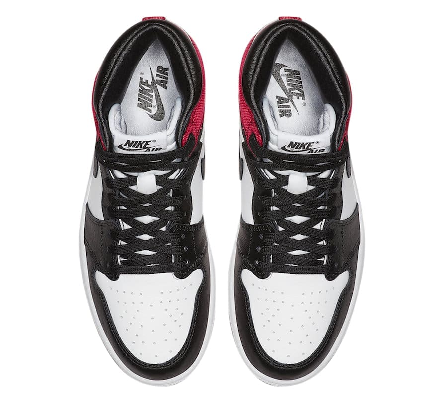 Jordan 1 Retro High Satin Black Toe (W)