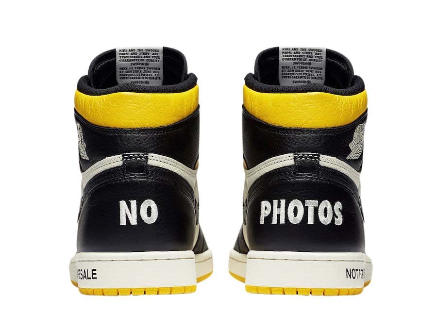 Jordan 1 Retro High “Not for Resale” Varsity Maize