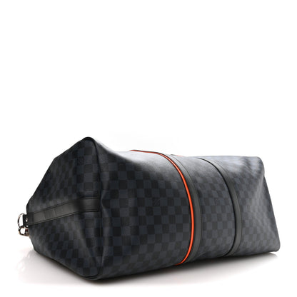 Damier Cobalt Race Keepall Bandouliere 55