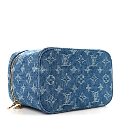 Monogram Denim Nice Mini Blue Blue