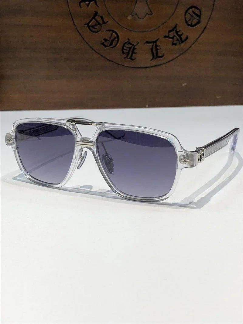 Chrome Hearts Sunglasses 8193 Black-Clear-Silver ✨