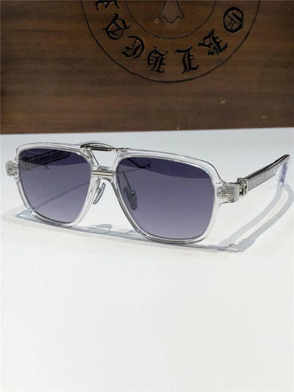 Chrome Hearts Sunglasses 8193 Black-Clear-Silver ✨