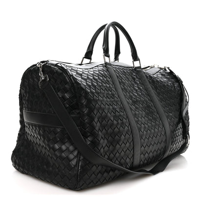 Nappa Intrecciato Weekend Bag Black