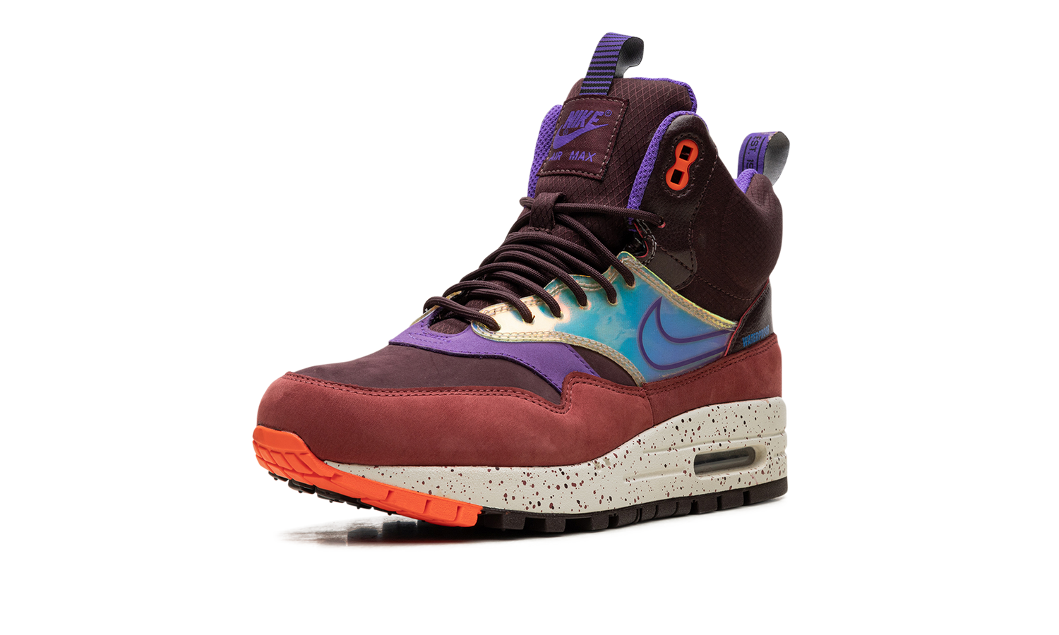 AIR MAX 1 MID SNEAKERBOOT WMNS "Deep Burgundy Iridescent" 685269 600