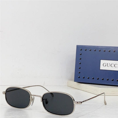 GUCCI Rectangular Frame 2024 in metal frame New Season GG1648S Sunglasses  ✨