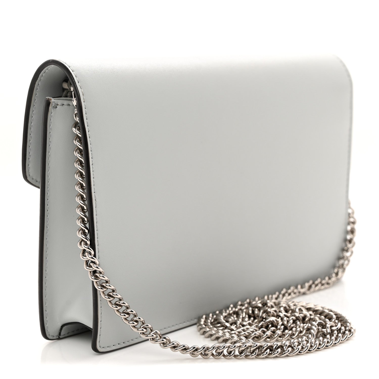 Vitello Cruise F is Fendi Medium Envelope Wallet on Chain Grigio Perla