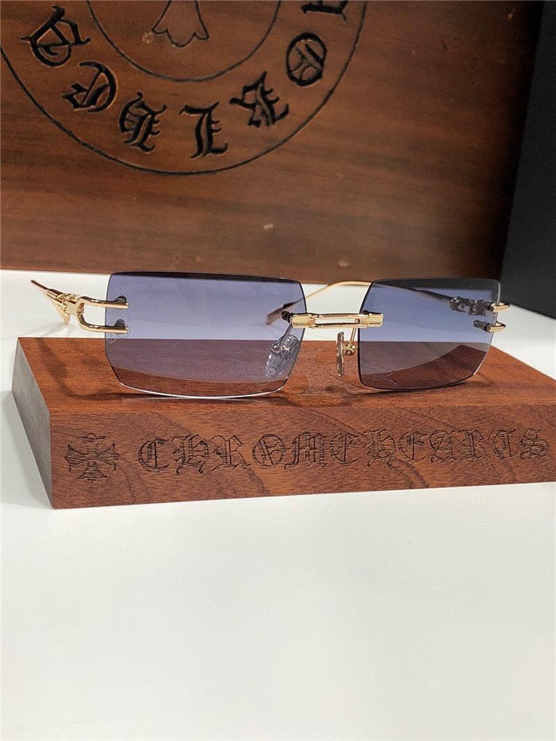 Chrome Hearts LORDIE Gold Rimless 56 15 134 Zeiss Lenses Sunglasses⚜️