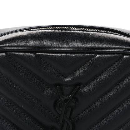 Calfskin Matelasse Monogram Lou Belt Bag Black