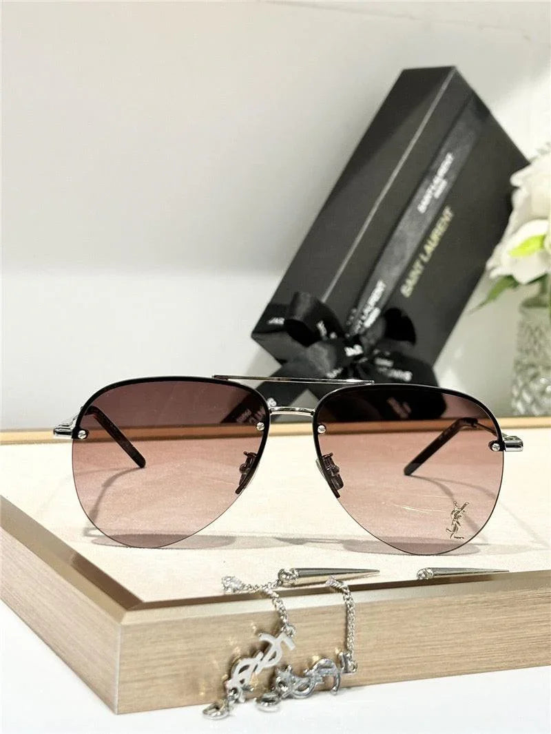 YSL Saint Laurent 11M Classic Sun Aviator Unisex Sunglasses ✨