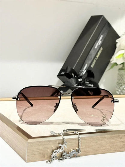 YSL Saint Laurent 11M Classic Sun Aviator Unisex Sunglasses ✨