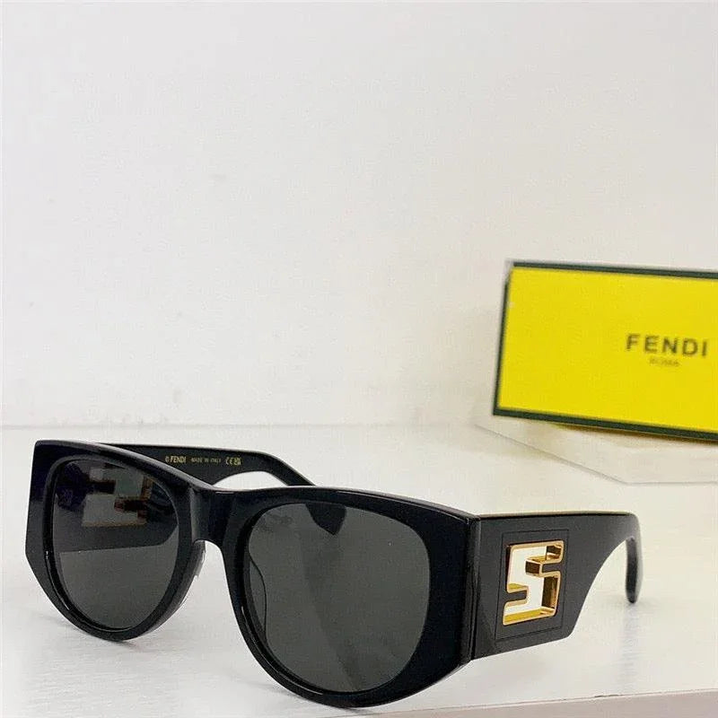 Fendi BAGUETTE FE 40109 I 01A Oval Sunglasses Women's✨