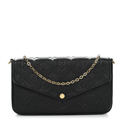 Empreinte Pochette Felicie Chain Wallet Black