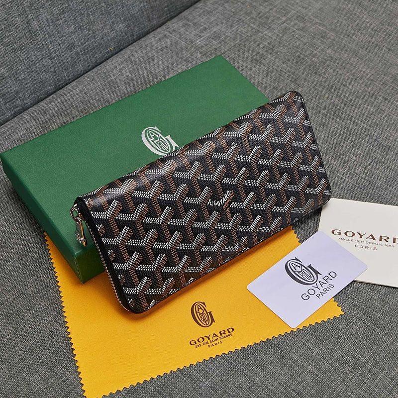Goyard Matignon GM Zipper Wallet In Goyardine Canvas✨