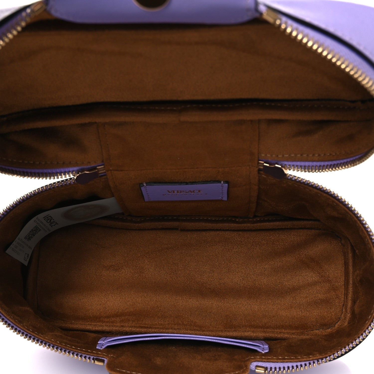 Lambskin Tag Vanity Bag Lilac