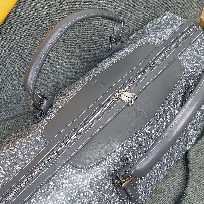 Goyard Boston 50 Bag In Goyardine Canvas Travel Bag Luggage ✨