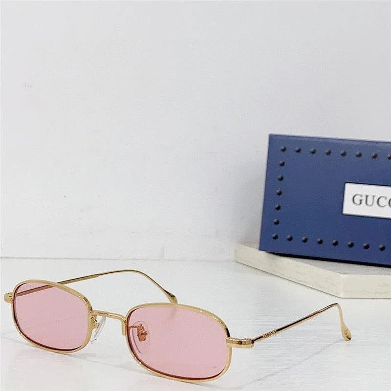 GUCCI Rectangular Frame 2024 in metal frame New Season GG1648S Sunglasses  ✨
