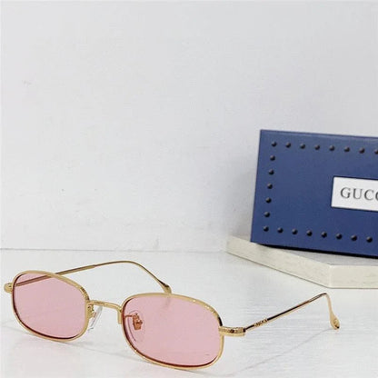 GUCCI Rectangular Frame 2024 in metal frame New Season GG1648S Sunglasses  ✨
