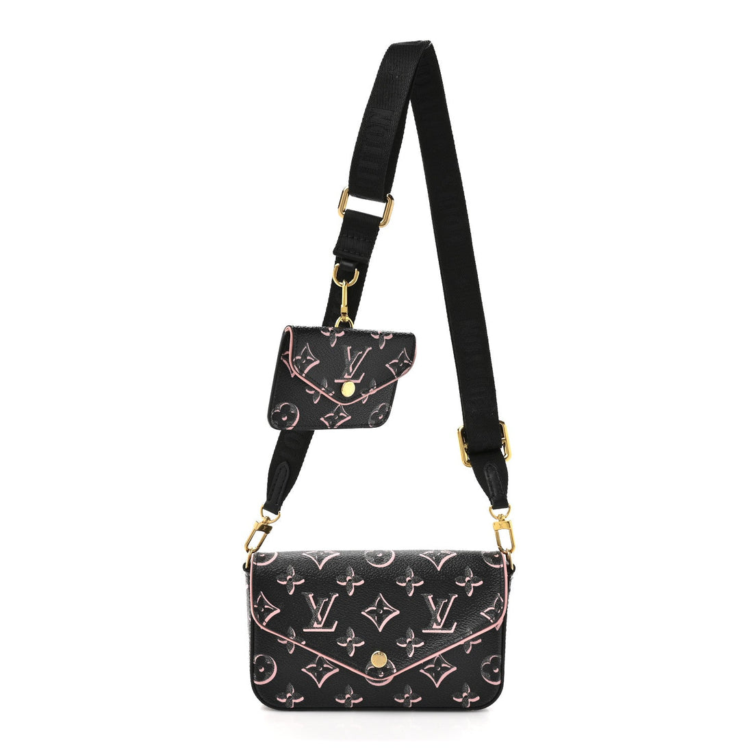 Monogram Fall For You Felicie Strap &amp; Go Black