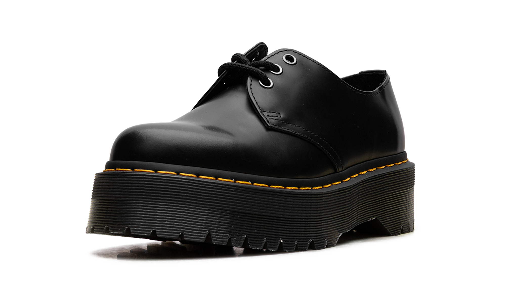 1461 Quad Polished Smooth Leather Derby "Black" 25567001