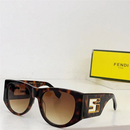 Fendi BAGUETTE FE 40109 I 01A Oval Sunglasses Women&