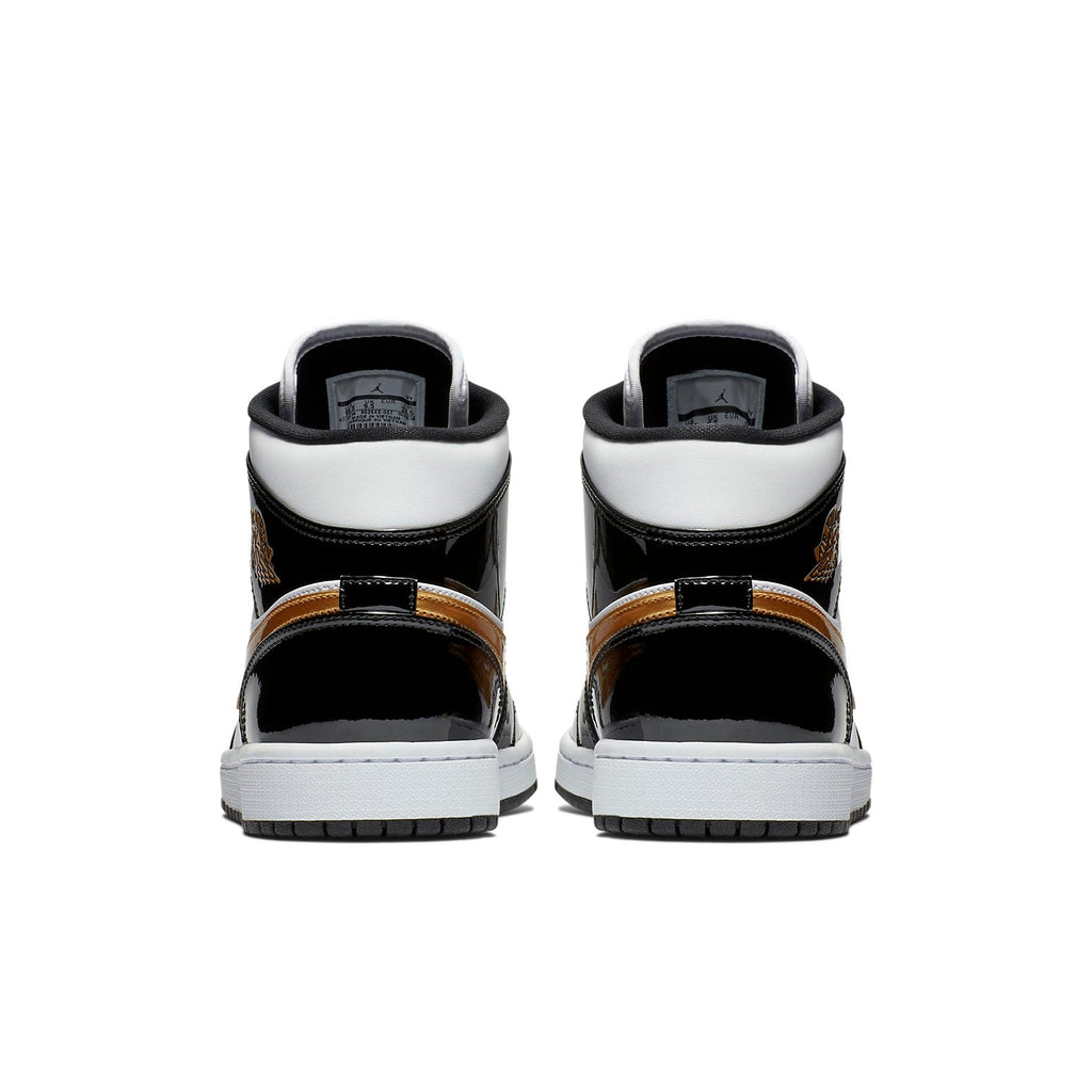 Air Jordan 1 Mid Patent ‘Black Gold’