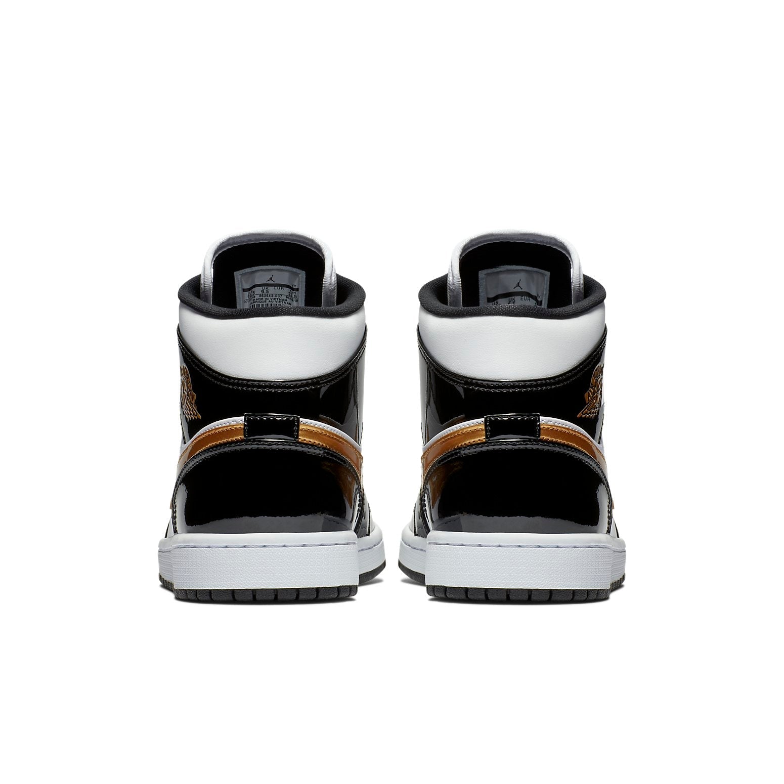 Air Jordan 1 Mid Patent ‘Black Gold’