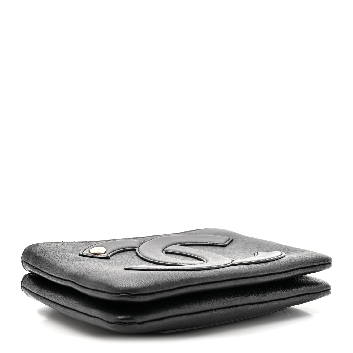 Lambskin CC Mania Waist Belt Bag Black